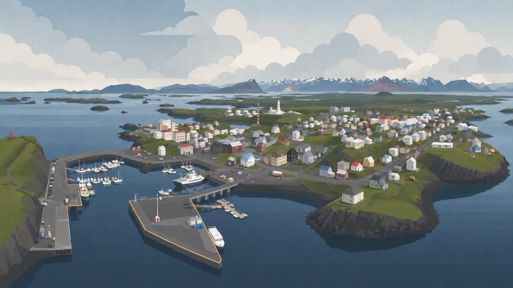 Íslenskt sjávarþorp